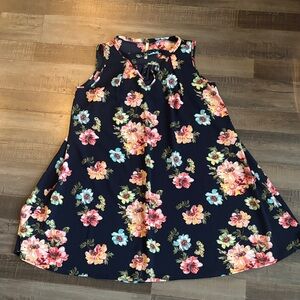 Rachel Kate Navy Floral Casual Dress